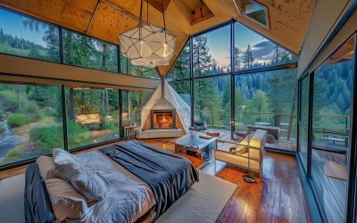 Sounds of a Rainstorm in a Secluded Forest Cabin